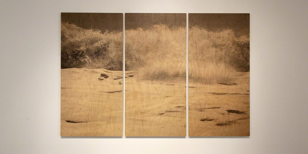 Clifford Ross. Wood Waves, Exhibition view. Courtesy of Ryan Lee