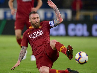 Daniele De Rossi in una fase di gioco