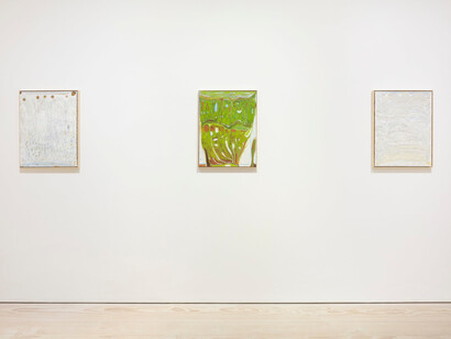 Kerttu Saali, Lightbeams and a blizzard, exhibition view. Courtesy of Galerie Forsblom