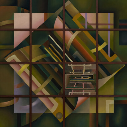 Charlotte Edey, Fold above fold, a surging mase! (detail), 2025. Courtesy of James Cohan Gallery