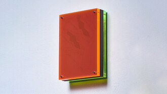 Francesco Candeloro, Linee inverse riflesse, 2019, Plexiglas, découpage and marker on paper and acetate, 29,7x21 cm (closed); 237,6x168 cm (open). Courtesy A Arte Invernizzi, Milano, ph. Lorenzo Ceretta, Vicenza
