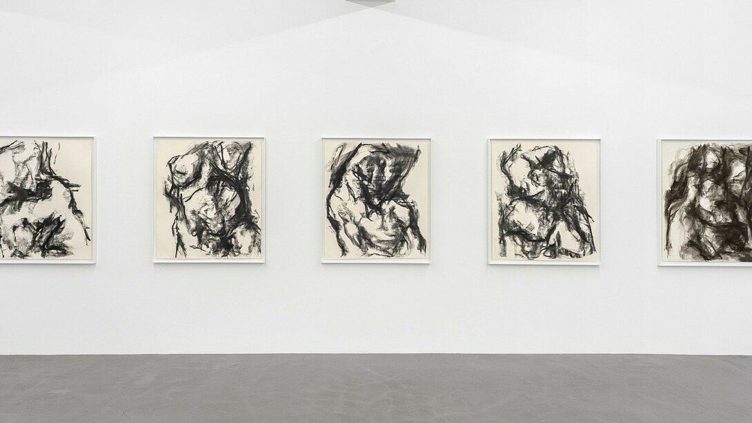 William Tucker, Charcoal Drawings, Installation view. Buchmann Galerie, 2017