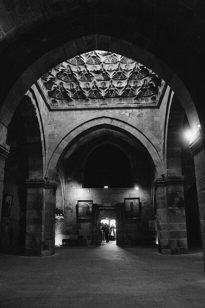 Ceiling design inside madrasa