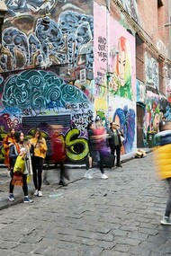 Melbourne's street art graffiti in Australia