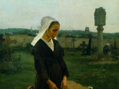 Inv. 33 José Veloso Salgado (1864, 1945) No cemitério, 1890 147 x 116 cm Óleo sobre tela