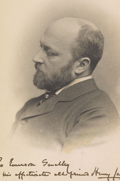 Photograph of Henry James inscribed to Emerson Smalley, [1899], Gift of Mrs. Walker Cain, 1995, The Morgan Library & Museum  