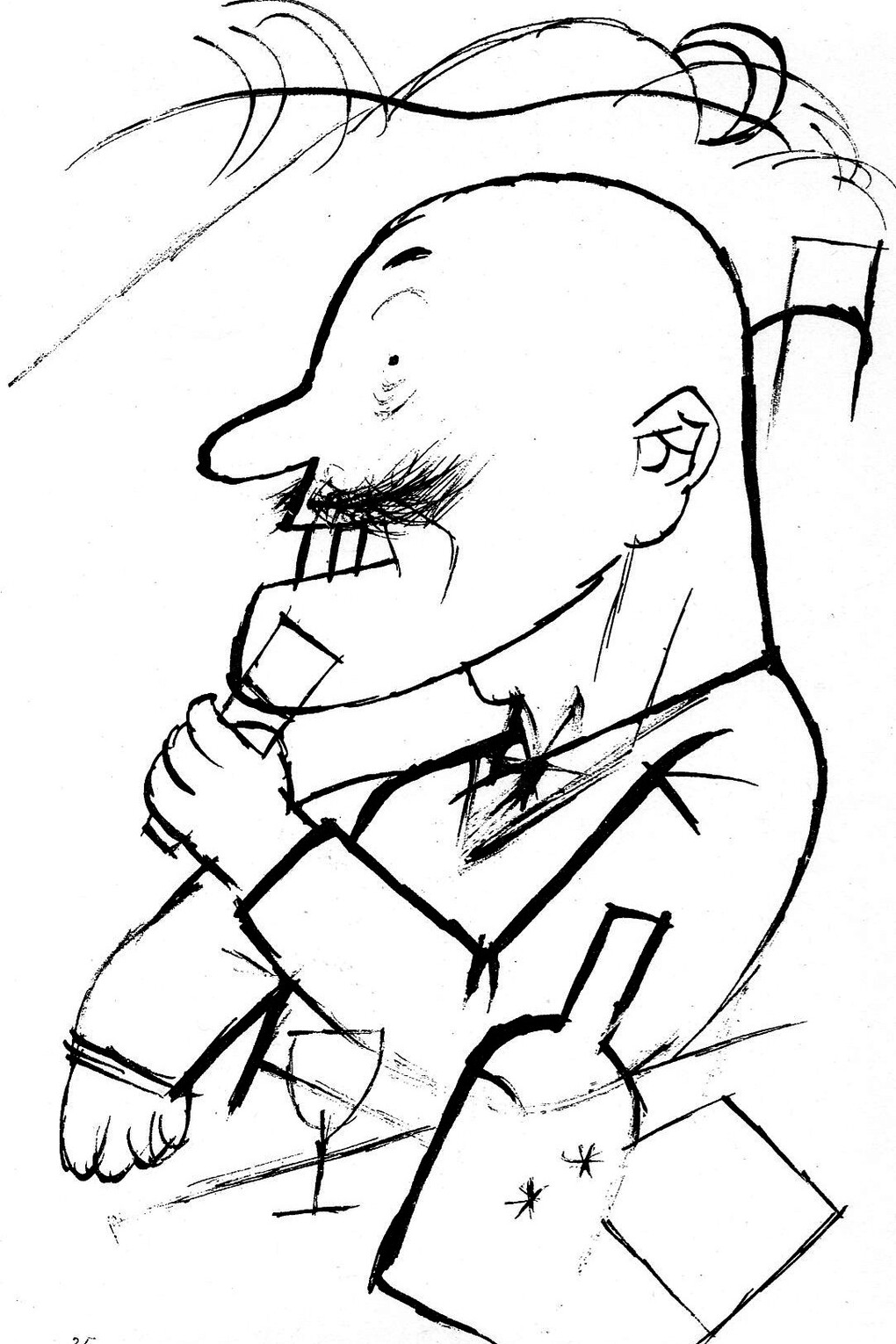 George Grosz, The Absolute Monarchist, 1918, Private collection, ©The Estate of George Grosz