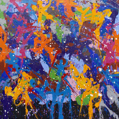 JonOne, The other side, Shanghai, 150 x 150 cm, Courtesy Magda Danysz Gallery
