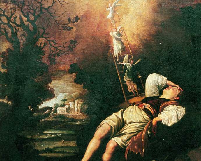 Autor anónimo
«O Sonho de Jacob», c. 1648-1649. Óleo sobre tela 44 x 63 cm. Fundação Abel e João de Lacerda – Museu do Caramulo. Doação Viscondessa de Taveiro e dos Condes de Palma.