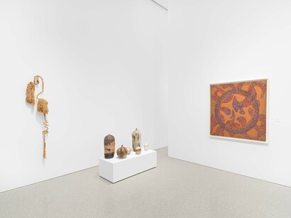 Various artists, 18 women, 50 years, exhibition view. Courtesy of Michael Rosenfeld Gallery