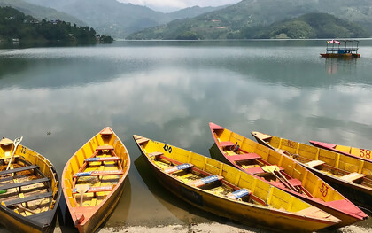 Begnas Lake, located in Lekhnath, Kaski District, Nepal, is a tranquil freshwater lake surrounded by rural villages and scenic Himalayan foothill