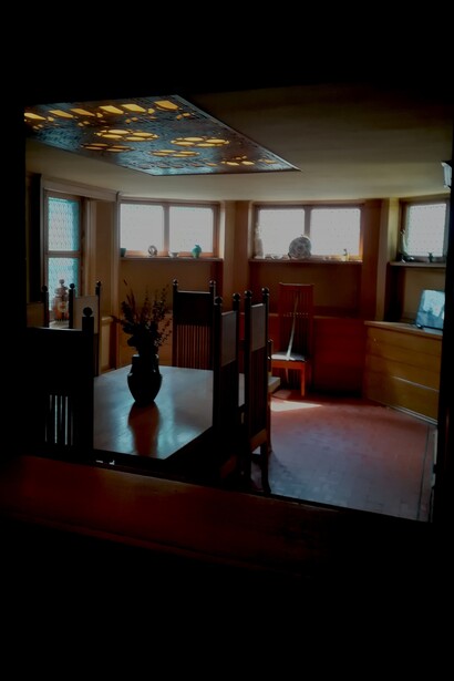 Casa-estudio de Frank Lloyd Wright en Oak Park: interior