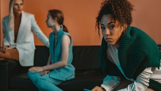 A person being bullied. Bullying can extend outside of high school and into adulthood 