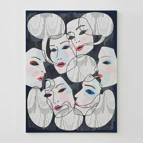 Caitlin Keogh, "Casino Scene From The Ravishing of Lol Stein by Marguerite Duras," 2014, acrylic and graphite on panel, 32 x 24 in., 81.3 x 61 cm.