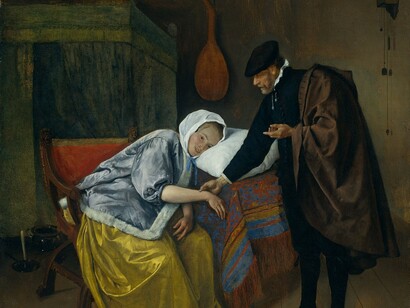 Jan Steen (1626-1679), Dottore e paziente