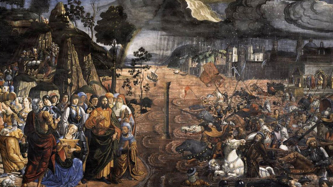 Cosimo Rosselli. Attraversamento del Mar Rosso