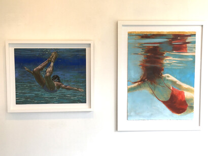 She Looks at... The Water, Carol Bennett, installation view. Courtesy of the artist and Elisa Contemporary Art