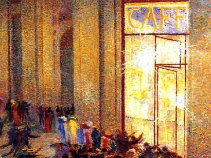Umberto Boccioni,”Rissa in Galleria”
