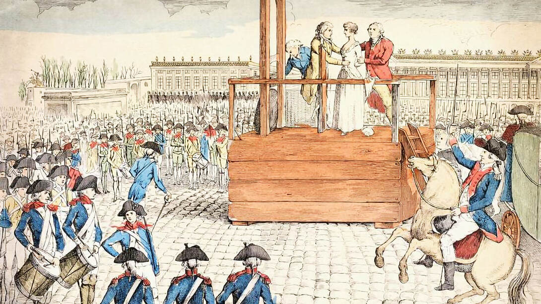 Execution de Marie-Antoinette, veuve de Louis Capet, sur la place de la Révolution 