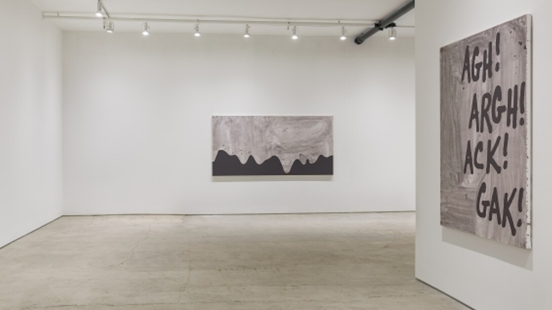 Carl Ostendarp, Exhibition view. Courtesy of Elizabeth Dee