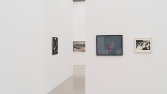Watching sugar dissolve in a glass of water, Exhibition view. Courtesy of Mumok 
