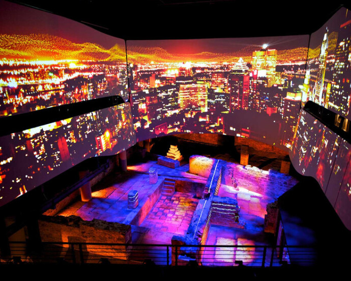 Yours Truly, Montréal multimedia show. Courtesy of Pointe-à-Callière