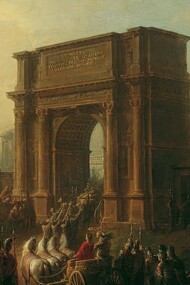 Vinzenz Fischer (1729-1810), Processione trionfale attraverso l’Arco di Tito, 1791