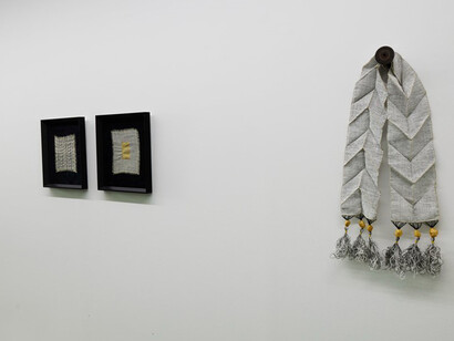 Jacky Cheng, In the fold, exhibition view. Courtesy of Art Collective WA