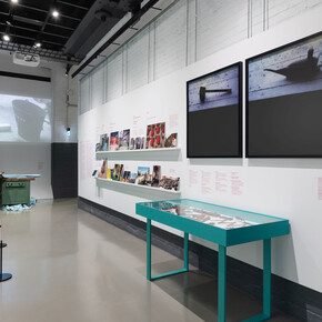 Central tejo carpentry workshop, 1936-2013, exhibition view. Courtesy of MAAT
