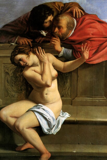 "Susanna e i Vecchioni", Artemisia Gentileschi, 1610, Collezione Graf von Schönborn, Pommersfelden , Germania