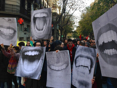 Protesta contra la ley mordaza