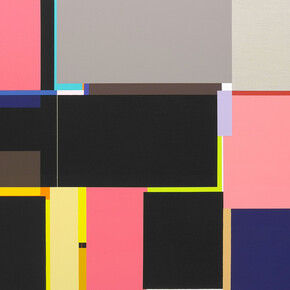 Richard Schur, Bridges, from Manhattan Series, Acrylic on Canvas, 110 x 140 cm