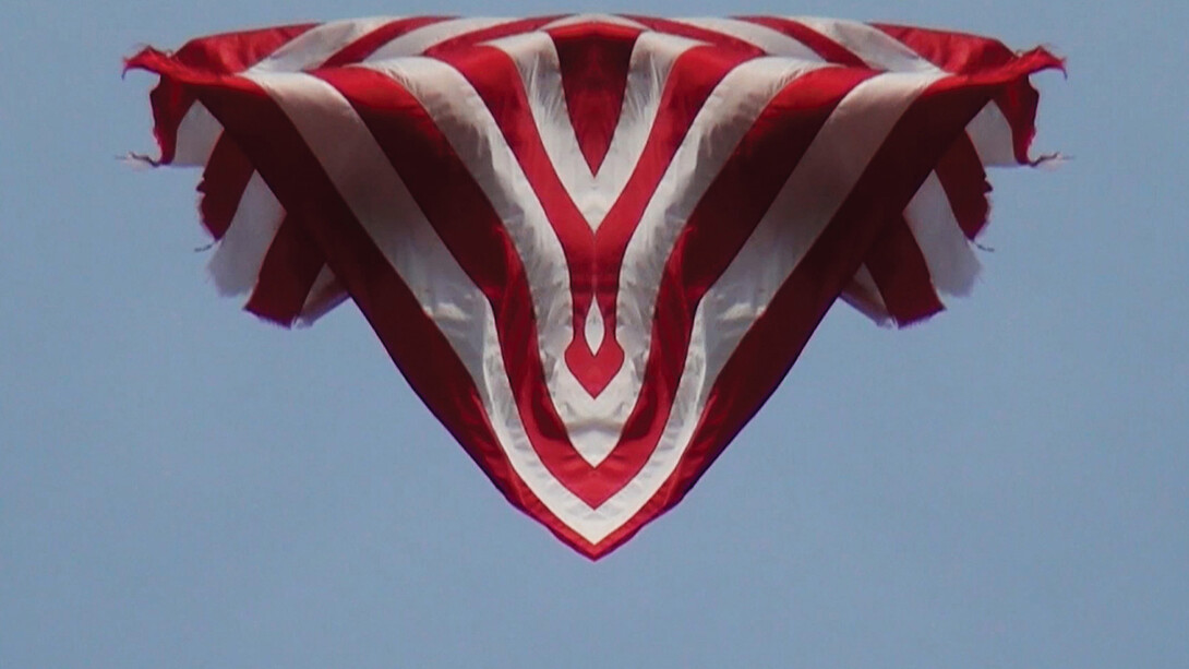 Stefano Cagol, ‘Stars & Stripes. Redouble’, 2013, NYC, HD video, Blu-ray, 11’ 14" looped. Courtesy Canepaneri, Milan
