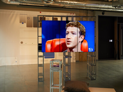 Ben Grosser. Software For Less, installation view. Courtesy of arebyte Gallery