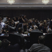 Luc Delahaye, 132nd ordinary meeting of the conference, 2004 © Avec l'aimable autorisation de Luc Delahaye et de la galerie Nathalie Obadia, Paris / Bruxelles