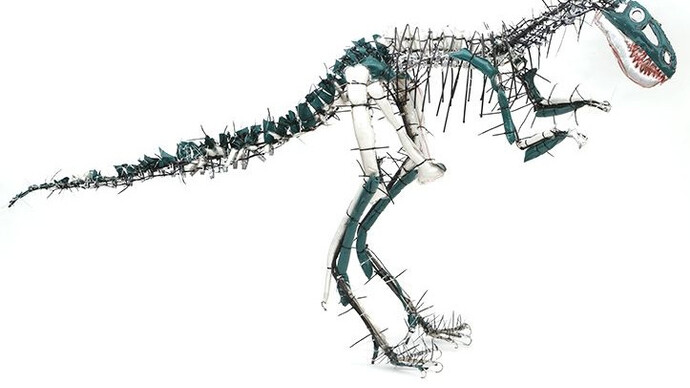 Julia Krause-Harder, Nanotyrannus, 2013, verschiedene Materialien, Julia Krause-Harder / Atelier Goldstein, Foto © Uwe Dettmar