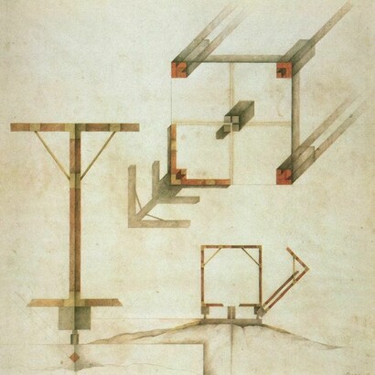 House for Euclid (1983): Projections of fragments