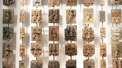 The Benin Bronzes in the British Museum in London, England