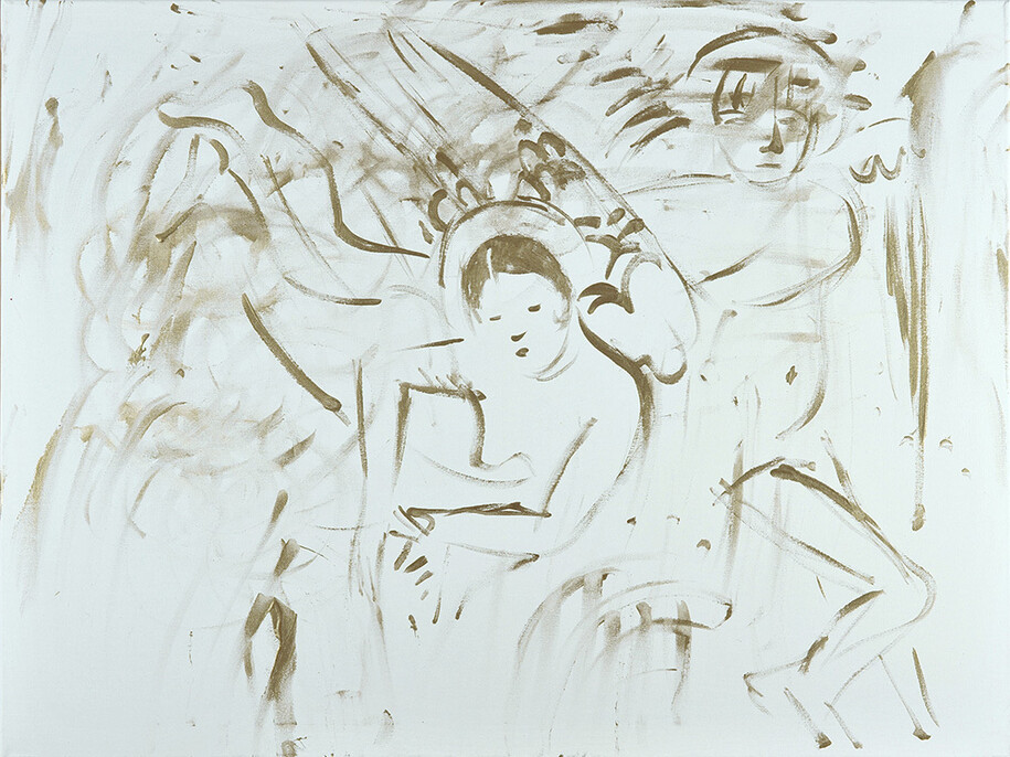 Lucy Stein, Grotbag 7, 2014, acrylic on canvas, 23 5/8 x 31 1/2 in/60 x 80 cm