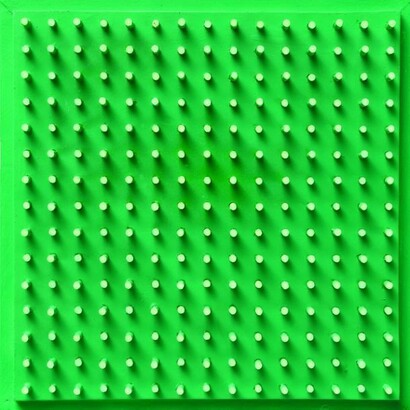 Luis Tomasello, Objet Plastique No. 1027, 2013, acrylic on wood, 41 x 41 x 7 cm