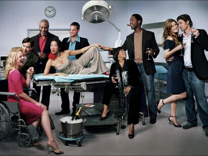 Anatomía de Grey. El reparto de la serie posa en el set de grabación