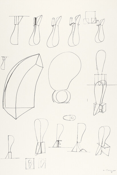 Martin Puryear, Drawing for Bearing Witness, 1994, Graphite on ivory wove paper. Courtesy of the artist. © Martin Puryear. Photography © The Art Institute of Chicago
