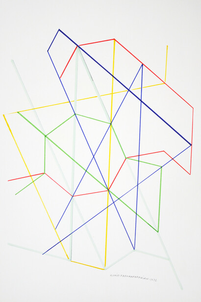 Variation on a Hexagon 14, 1976, Pencil on paper, 51 x 35.5 cm. Photo: Courtesy of the artist and The Third Line, Dubai