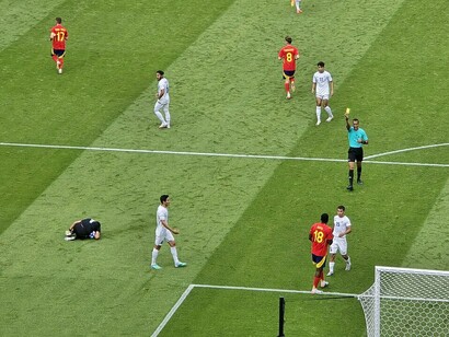 Uzbekistan and Spain compete in an Olympic men’s football match at Parc des Princes in Paris, France, on July 24, 2024