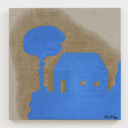 Gilbert Halaby, Solitude III, 2023. Oil on Linen, 150 x 150 cm. Courtesy of Artbooth Gallery