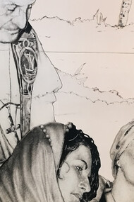 Bergamo, Chiesa san Giovanni XXIII. Interno, abside sinistra di A. Mastrovito, particolare, foto Francesca Panseri