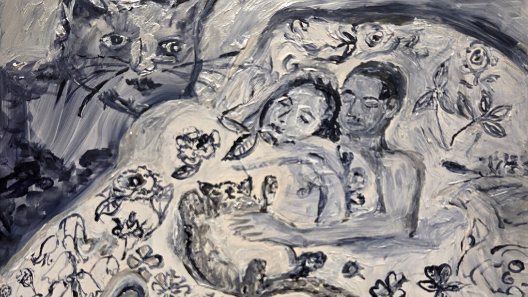 Karen Finley, Cat dreams (detail), 2024. Courtesy of Freight and Volume Gallery