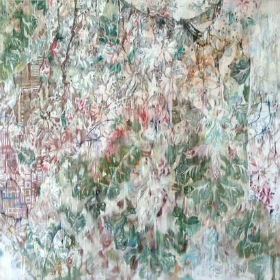 Fig Leaf,
2020,
oil on canvas,
130 x 130 cm. Courtesy of the Artist and Gallery Baton