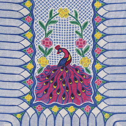 Unidentified maker, Peacock alley chenille bedspread, 1930–40s. Courtesy of Frist Art Museum