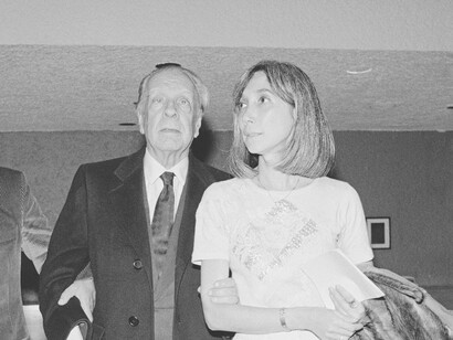 Jorge Luisa Borges y María Kodama